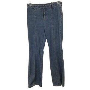 DKNY Women’s Size 4 30x32 Jeans Denim Stitched Leg Crease Stretch No Pockets